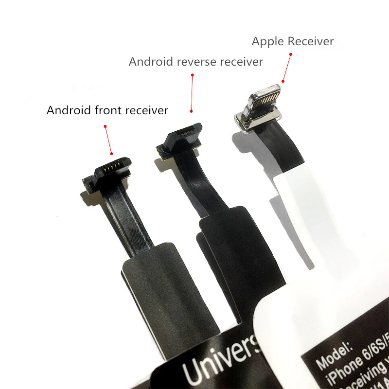 Qi Стандартный беспроводной зарядный приемник для Samsung S9 S8 Micro USB Pad катушка Type C