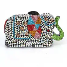 Candy Mode strass elefanten alf kupplung taschen Kristall Verkrustete Taschen voller diamanten Strass abendtasche damen party handtasche