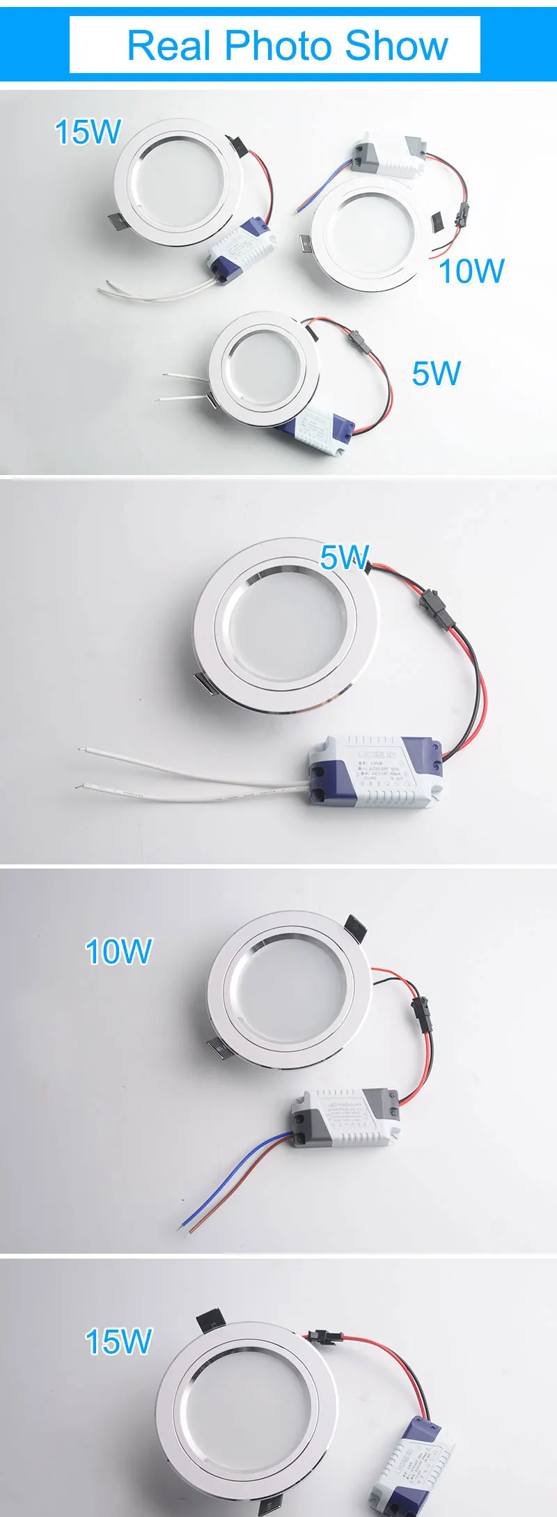 GreenEye AC85~265V High Power LED Downlights Ceiling Lamp SMD5730 5W 10W 15W 110V 220V LED Lamp LED Down Light Spot Light Bright