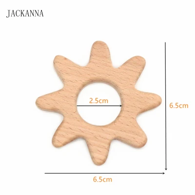 Милый Прорезыватель для зубов из бука и дерева, деревянные Прорезыватели для детей, игрушки для прорезывания зубов, Детские Жевательные изделия, подарки для новорожденных - Цвет: 9