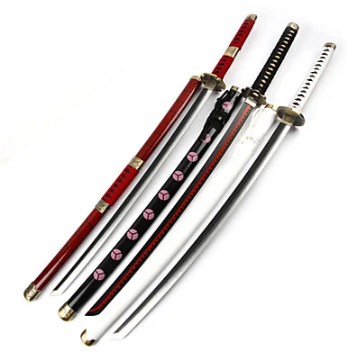 One piece Roronoa Зоро сандай китсу/Wado Ichimonji/Shuusui аниме косплей меч(3 меча/комплект