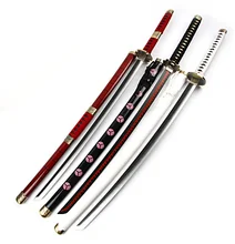 One Piece Roronoa Zoro Sandai Kitetsu/Wado Ichimonji/Shuusui Anime Cosplay Sword (3 Swords/Set)