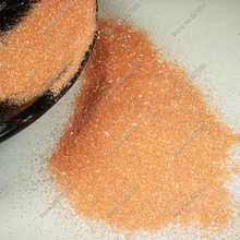 1/12"(0,2 мм) 008 размер оранжевый цвет с сияющими серебряные оттенки ногтей Блеск Пыль порошок для ногтей искусство блестки для рукоделия украшения