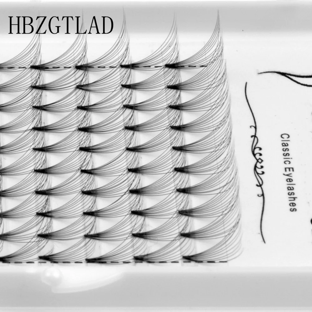 

New 10D Russian Volume Eyelashes Extension Short Stem Pre made Fans C D curl Mink Lash Hot Selling Eyelash Individual Extensions