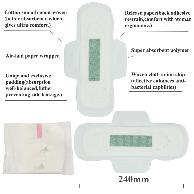 2 упаковок/партия = 20 предметов прокладки Анионовые прокладки крой, подходит для ежедневного использования анион гигиенические прокладки для женские салфетки санитарно менструальные продукта