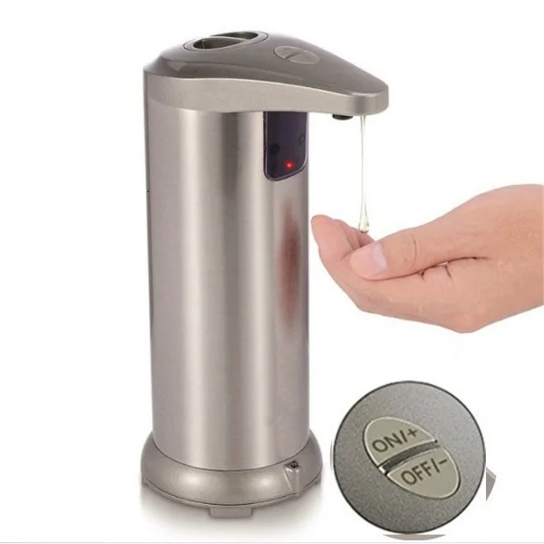 

280ML Automatic Liquid Soap Dispenser Smart Sensor Touchless ABS Electroplated Sanitizer Dispensador Kitchen Bathroom accessorie