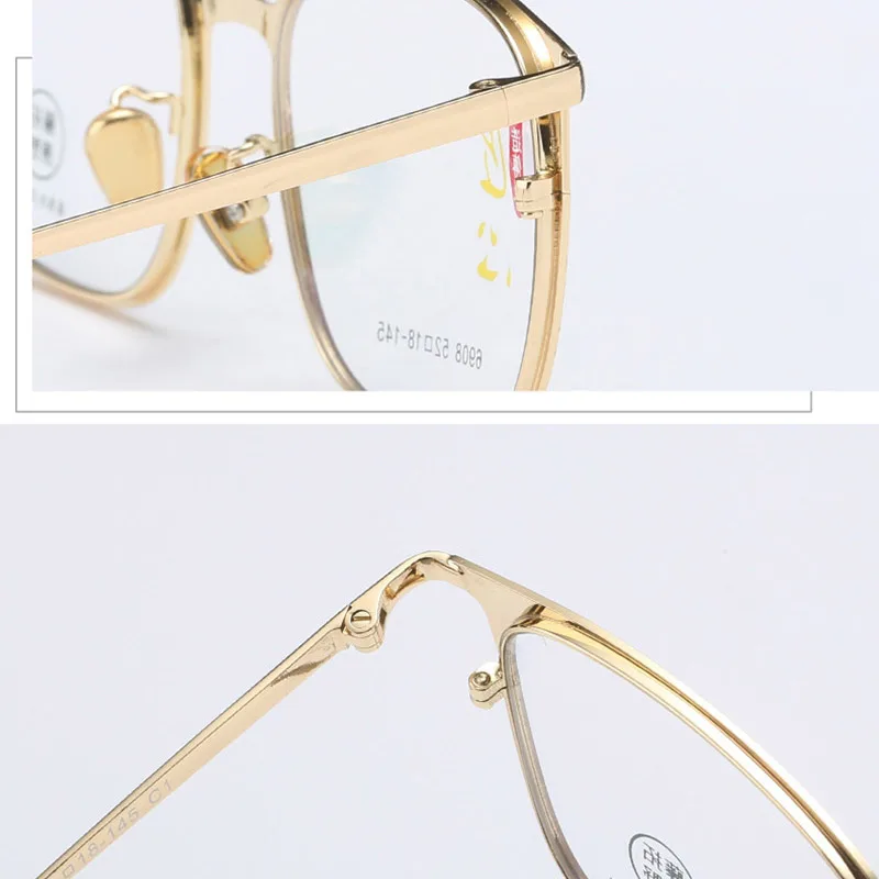 Handoer 6908 Optical Glasses Frame for Men and Women Alloy Eyewear Full Rim Alloy Spectacles Glasses Optical Prescription Frame