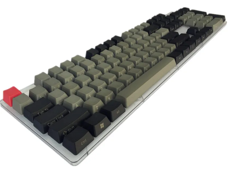 Крутой джаз черный серый смешанный Dolch толстый PBT 108 87 61 Keycap OEM профиль для Cherry MX переключатели клавиатура keycap добавить iso Mac ключ