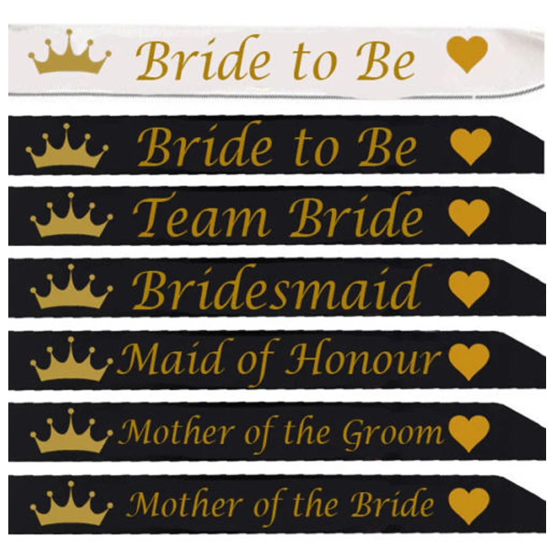 

Wedding Party Sash Team Bride Hen Night Bachelorette Party Do sash Ribbon Bride To Be Mother of the Groom Bride Maid of Honour