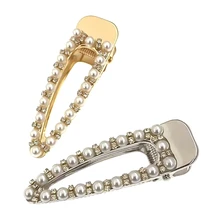 1 шт. жемчужные заколки для волос женские милые заколки для волос в Корейском стиле из сплава BB Hairgrip для девочек аксессуары для волос Прямая поставка