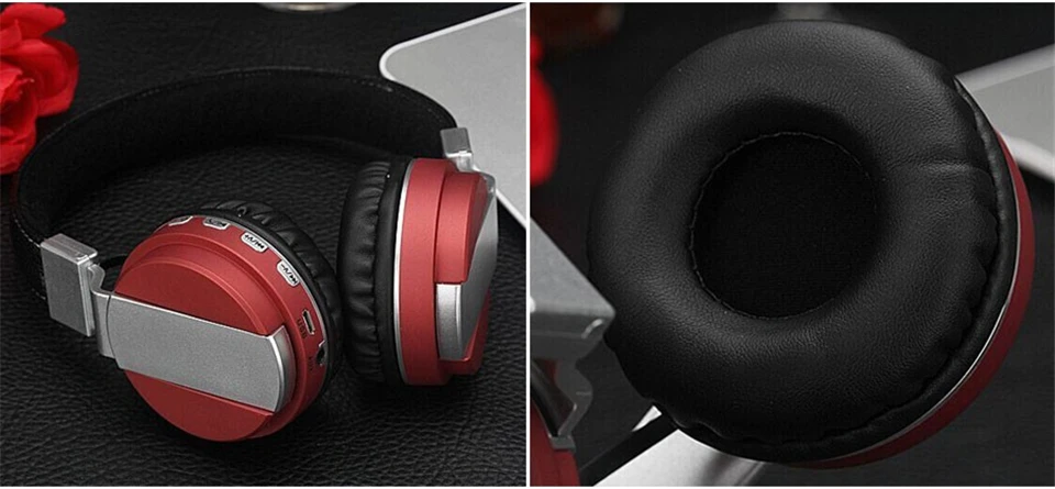 BT008 Bluetooth Headphone Stereo Wireless Bluetooth 4.0 Foldable Metal Headset Portable Earphone Support TF Slot AUX MP3 Player (8)