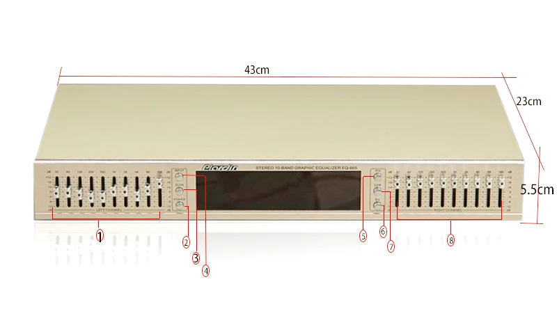 Hi-Fi EQ665 эквалайзер стерео тон управления audiophile diy двойной 10-сегментный предварительно синхронизации hi end эквалайзер