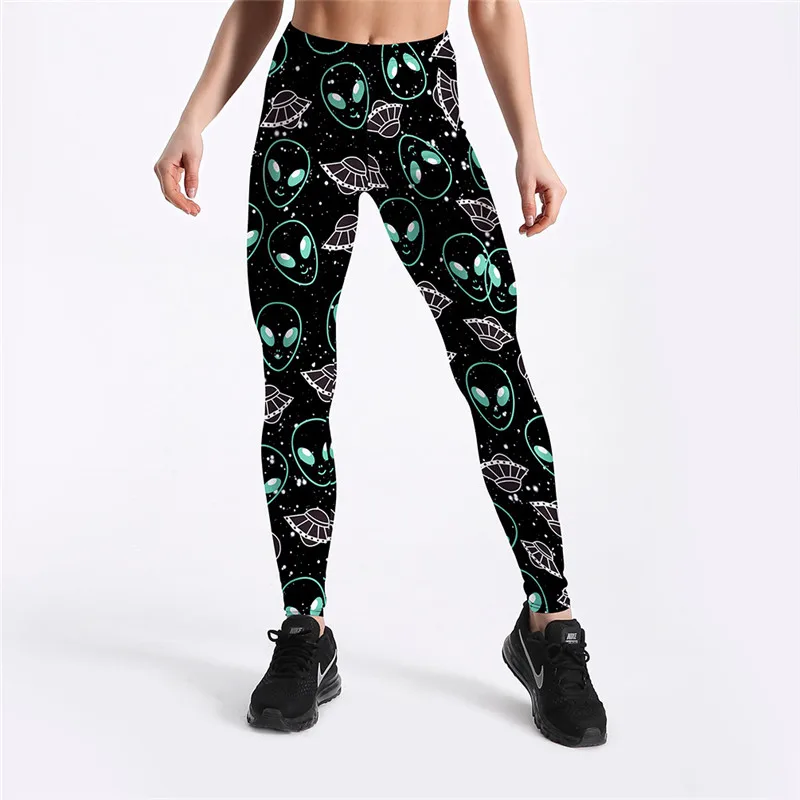 Plus Size 4XL Leggings Fitness Slim Women's Black&White skull mas Legging Sexy Fashion Stretch Digital Print Pants Cool Trousers lululemon leggings Leggings