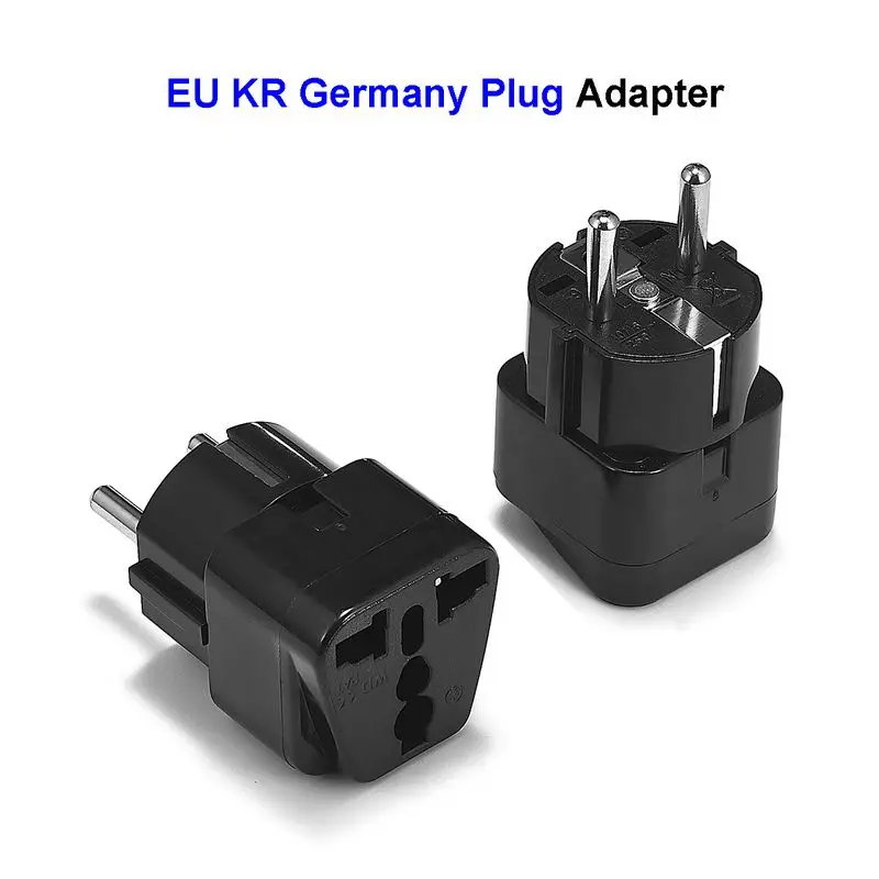 

DelightFire Standard Euro Schuko AC Travel Power Adapter Universal AU UK US To EU KR Plug Adapter Converter Electrical Socket