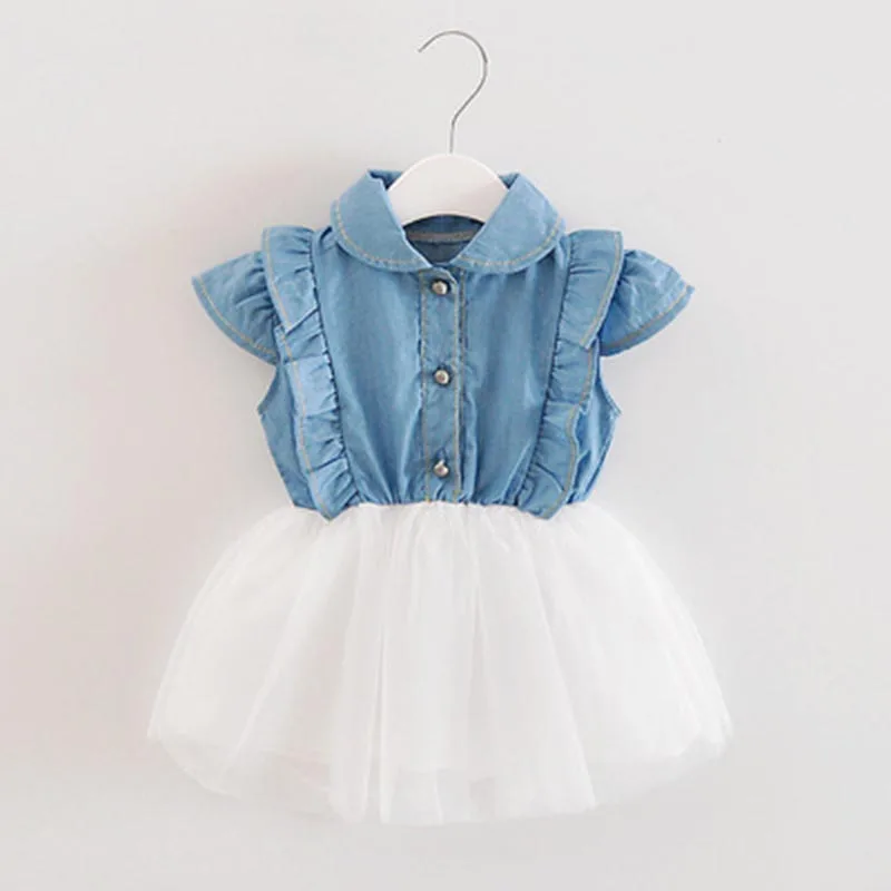 

BibiCola girls summer clothing sets little girl fashion cotton solid dress 2pcs suit Girls Cute princess girls outfits for 1-4