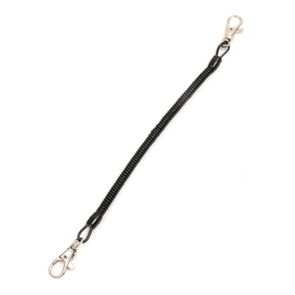Multifunction Fly Fishing Lanyard with Quick Release Buckle Coiled Lanyard Extends to 1.3m La pesca Lanyard un cordon de peche
