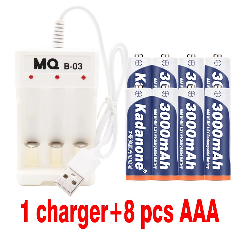 2019 Лот Новый бренд AAA батарея 3000 mah 1 2 v Ni MH аккумуляторная для дистанционного