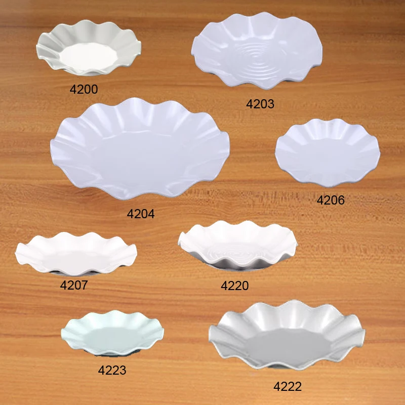 

A5 Melamine Imitation Porcelain Dinnerware Lotus Dish Dinner Plate Fast Food Restaurant Noshery Hotel Wineshop Tableware