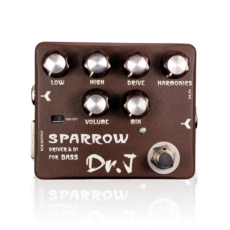 JOYO Dr. J Серия гитара эффективная педаль овердрайв зеленый кристалл, Arsenal Distortion, Sparrow Driver DI для басов, SHADOW ECHO - Цвет: D53