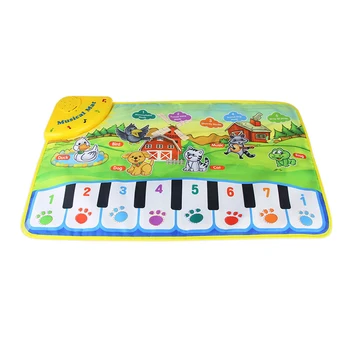 

37X60Cm Baby Musical Carpet Children Play Mat Baby Piano Music Gift Baby Educational Mat Electronic Toys For Kids