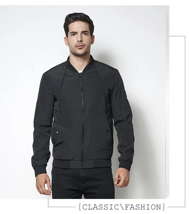 MuLS 2019 Spring Jacket Men Autumn Mandarin Baseball Collar Jacket Coat Suede Spring Mens Male Fit Outwear Size M-4XL Drop-Ship02