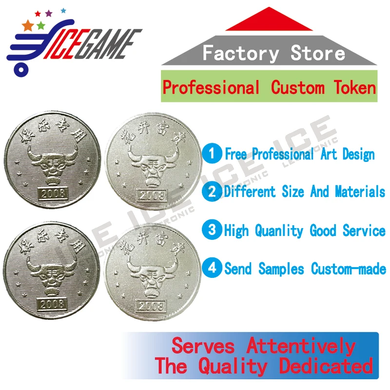 Free Design Custom Made Silver Coins Laundry Engraved Token Coin Vending | Электроника
