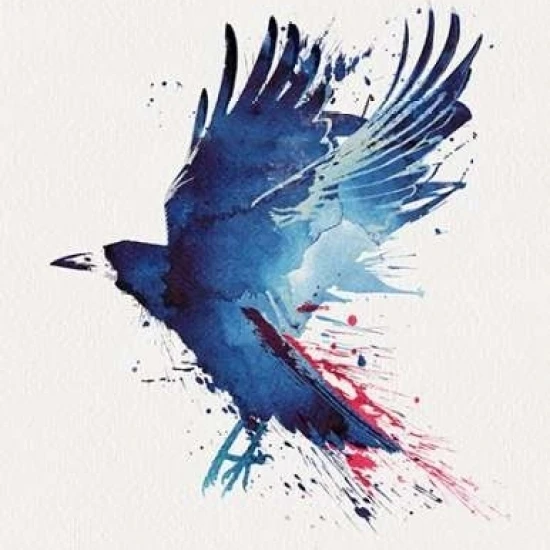 Bloody Crow Poster Print by Robert Farkas (12 x 12)
