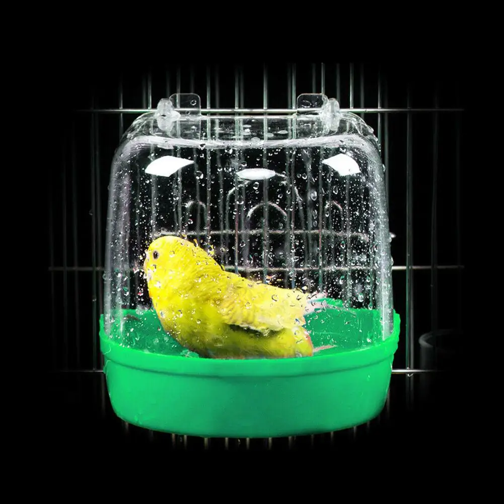AsyPets Pet висит воды Ванна для небольших для птиц попугаев клетка