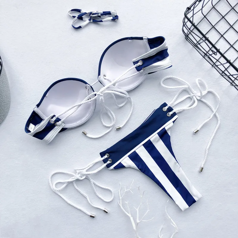 2020 Women Mens Couple Swimsuit Women Stripe Bikini Men Board Shorts Swimming Trunks Beach swimwear Surfing Boardshort Quick Dry 2020 Women Mens Couple Swimsuit Women Stripe Bikini Men Board Shorts Swimming Trunks Beach swimwear Surfing Boardshort Quick Dry