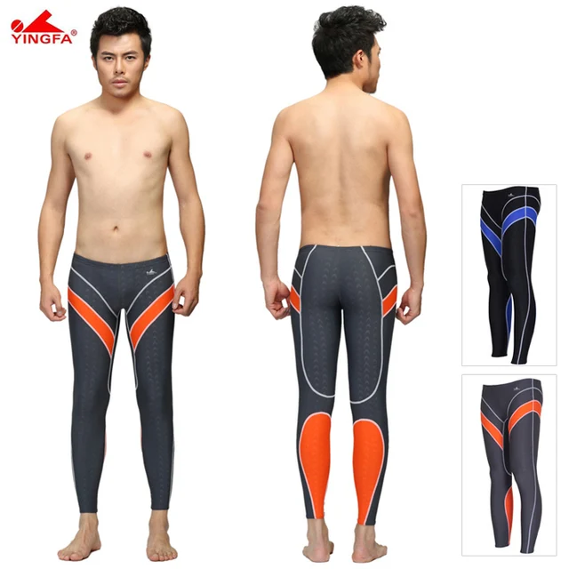 Yingfa water proof,chlorine resistant training mens long swim pants men
