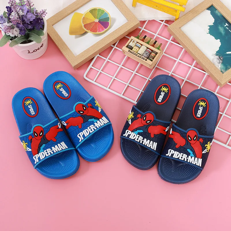 Beach Jelly Shoes with Spiderman detail Boys Swimming