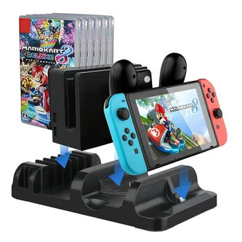 

Multifunctional Charging Dock Station for Nintendo Nintend Switch Console&Pro Controller Charger Joy Con Stand Game Card Storage