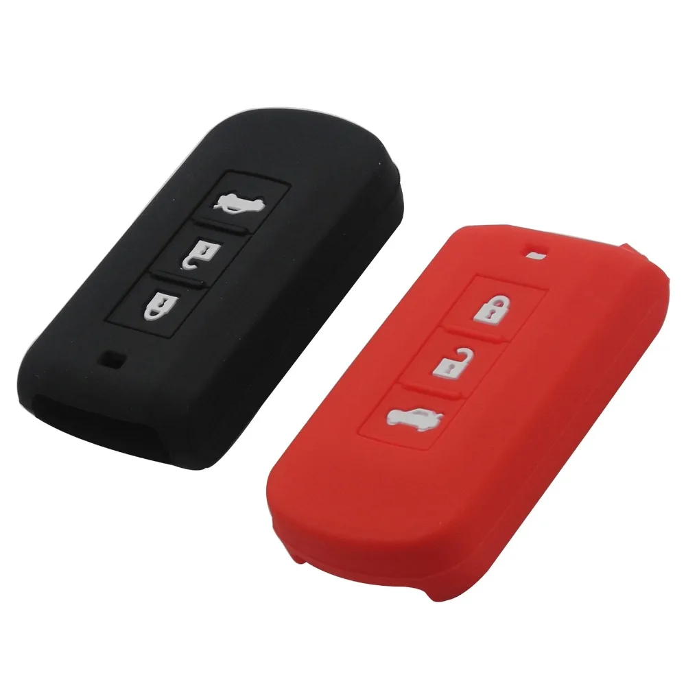 

Remote 3 Buttons Smart Car Key Case Cover For Mitsubishi Outlander 2016 Lancer 10 Pajero Sport ASX L200 Keyrings Holder Case
