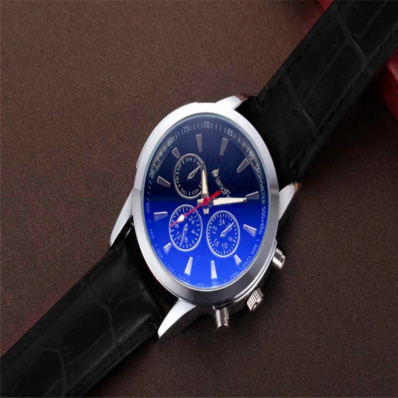 New Men Watches Luxury Fashion Crocodile Faux Leather Analog Watch Watches Male Hour Men Clock Relogio Masculin M04 (3)