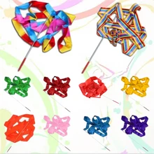 Новинка, 1 шт., 4 м, лента, гимнастический стержень, для гимнастики, танцев, ручной, художественный, крученый стержень