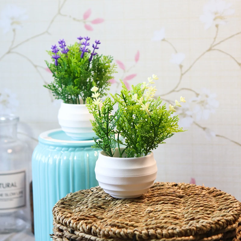 Zinmol Small Artificial Plants Decorative Flowers Mini Potted Bonsai home decoration office balcony decorate 1 set(plants+vase) Zinmol Small Artificial Plants Decorative Flowers Mini Potted Bonsai home decoration office balcony decorate 1 set(plants+vase)