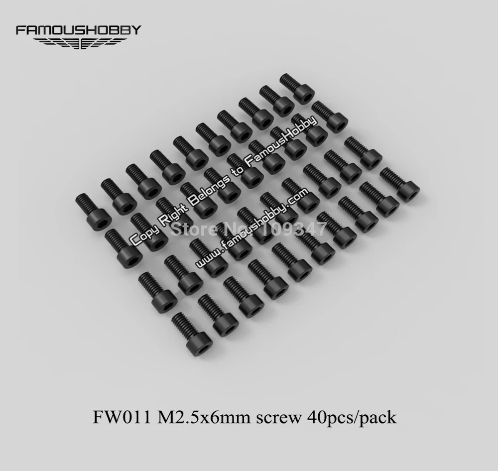 Famoushobby FW011 M2.5x6 розничная продажа RC 6CH 3D вертолет Trex выровняемая круглая головка