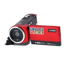 EDT-HDV-107 Digital Video Camcorder Camera HD 720P 16MP DVR 2.7” TFT LCD Screen 16x ZOOM Red