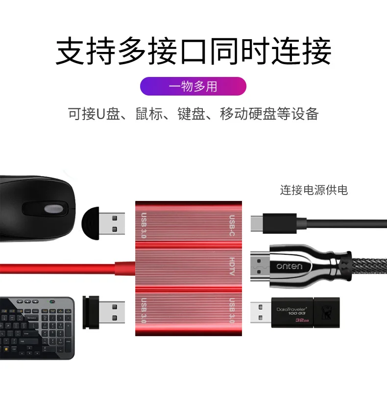 Type-C-HDMI USB3.0 адаптер type-C док-станции для ноутбуков usb-хаб
