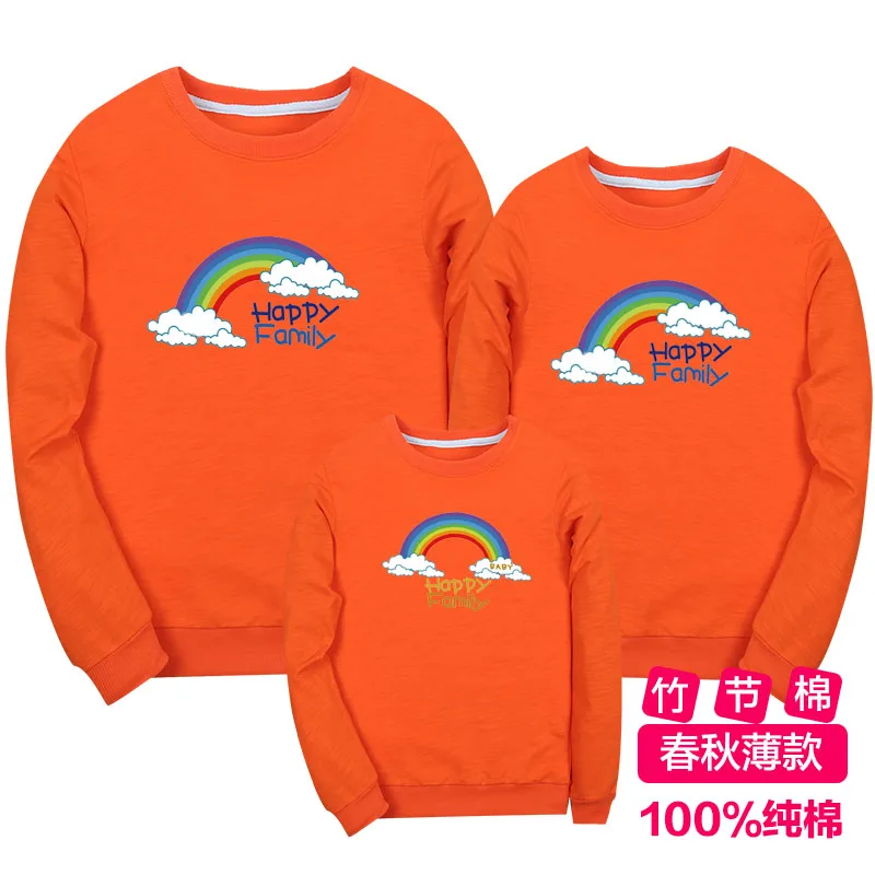 

Mother Kids Children's Clothing Family Matching Outfits Cotton Hoodies Sweatshirts Giraffe Fashion Full Sleeve for Mom dad baby