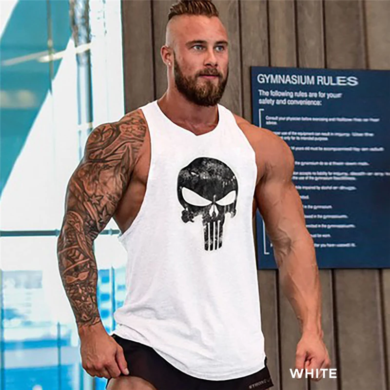 Golds Stringer Tank Top Men Bodybuilding Clothing and font b Fitness b font Mens Sleeveless Shirt