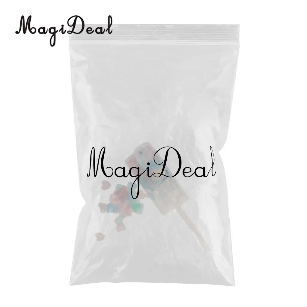 MagiDeal Bridesmaid Flower Girl Biodegradable Popper Pusher Heart Confetti Container Throwing Sprinkles Wedding Table Decor