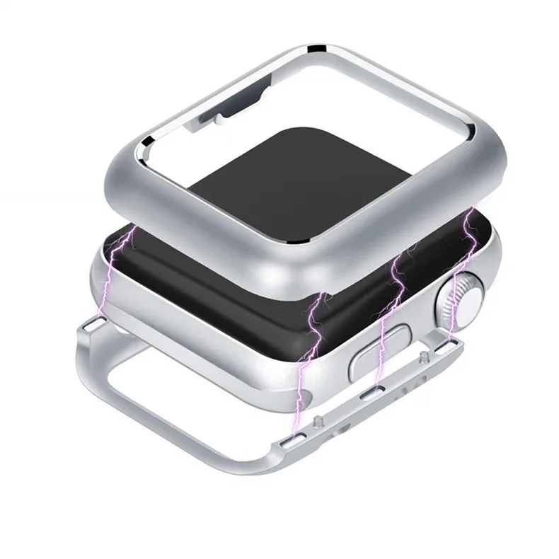 Металлический Чехол JANSIN для Apple Watch series 4 44 мм 40 мм 42 мм 38 мм для iwatch 3 2 1 защитная рамка с магнитной адсорбцией