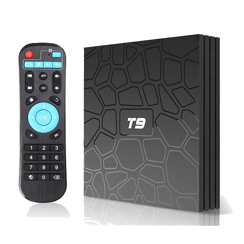 T9 Android 9 0 ТВ приставка 4 Гб ОЗУ 32 ПЗУ RK3328 четырехъядерный USB 3 Smart tv 4K HD 2 4G wifi Bluetooth 1