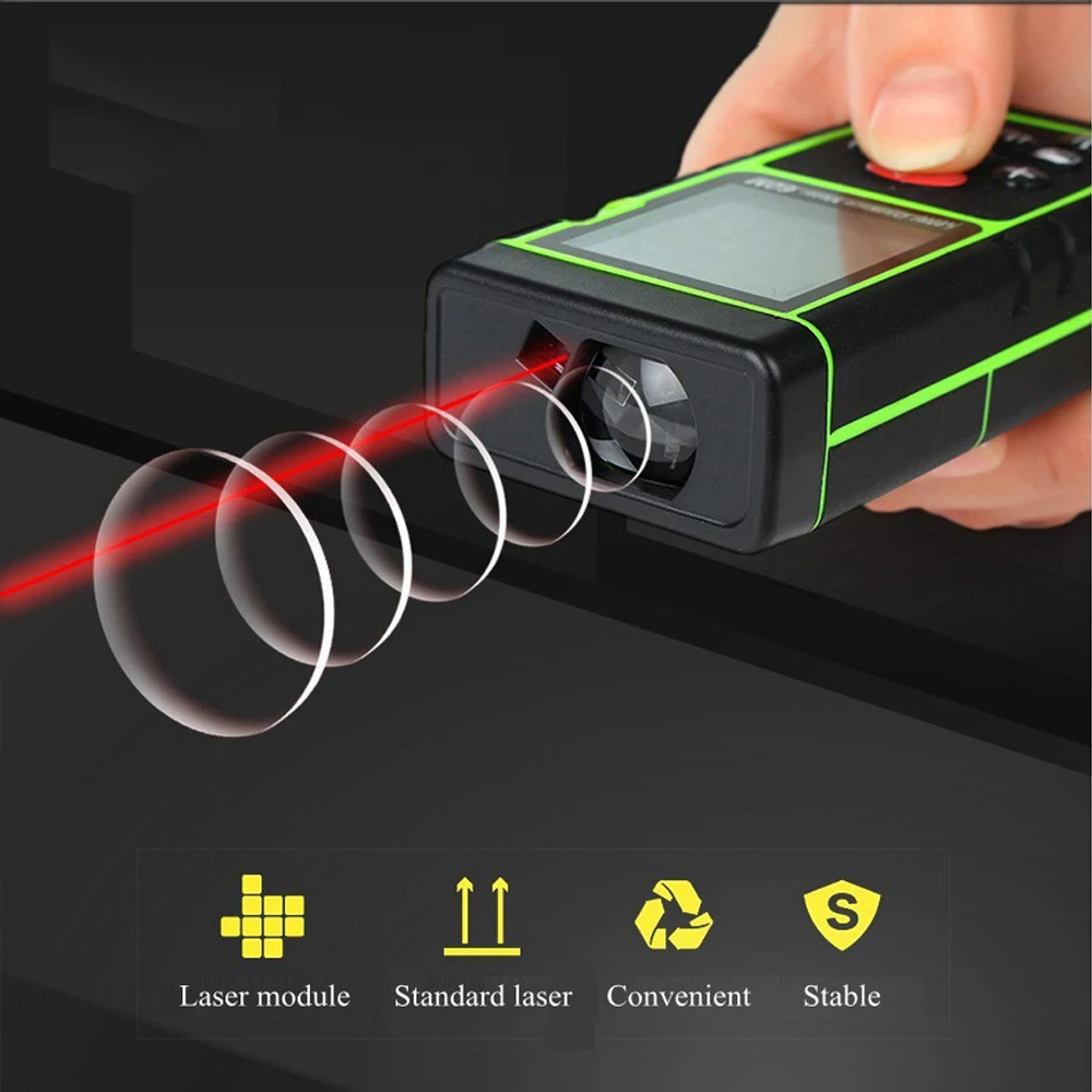 

Range Fnder Rangefinder Digital laser distance meter 80M Roulette tester tape range finder build measure device ruler test tool