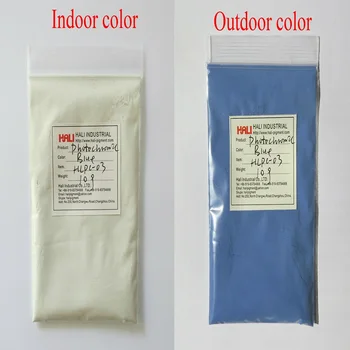 

color change by sunlight, photochromic pigment, color change by sunlight or UV light, color: Blue