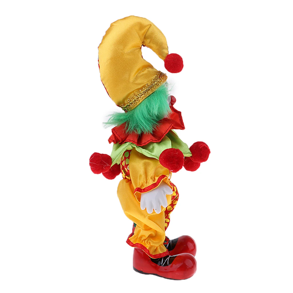 6inch Funny Clown Porcelain Doll in Colorful Costume Christmas Gift Decor Suit to make a perfect craft gift for Christmas #1