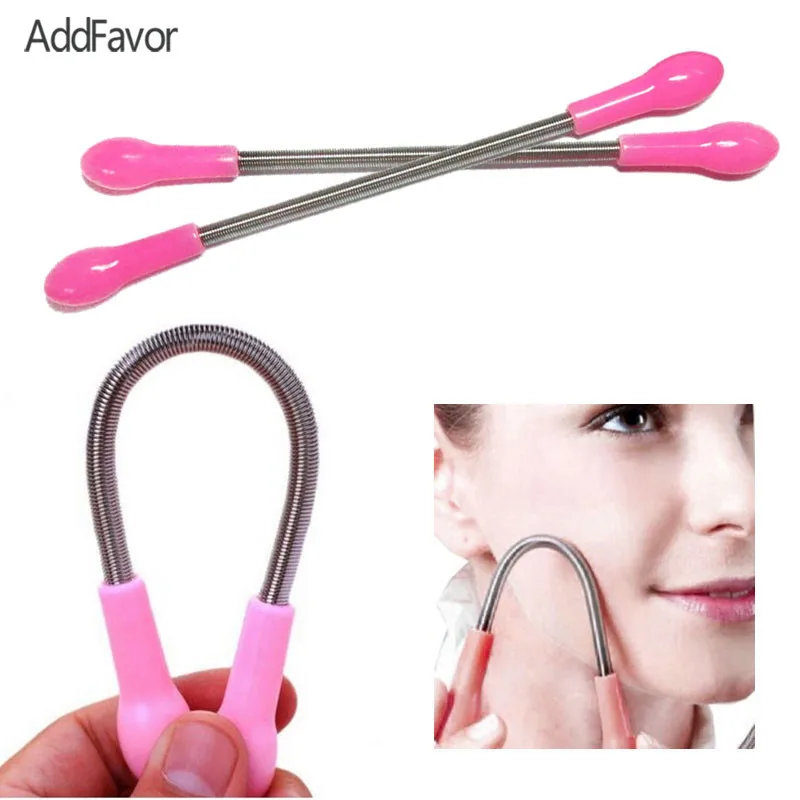 AddFavor 100Pc Facial Fine Hair Remover Spring Roll Razor Threading