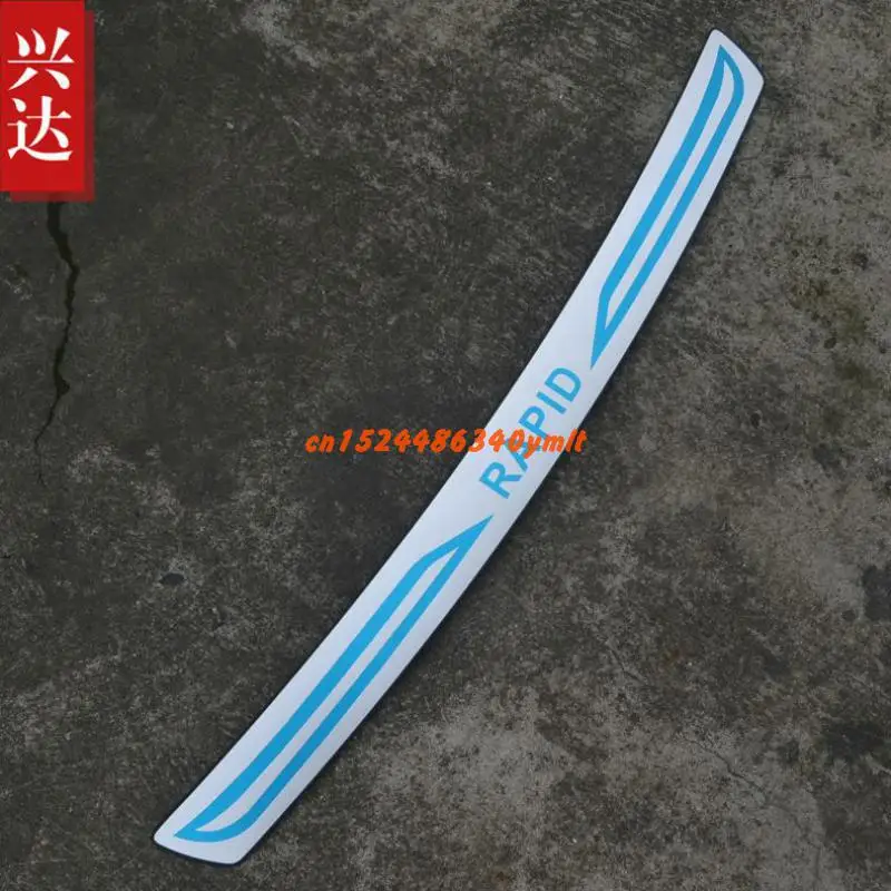 

High Quality Stainless Steel Rear Windowsill Panel,rear Bumper Protector Sill For Skoda Rapid 2013 2014 2015 2016 Car-styling