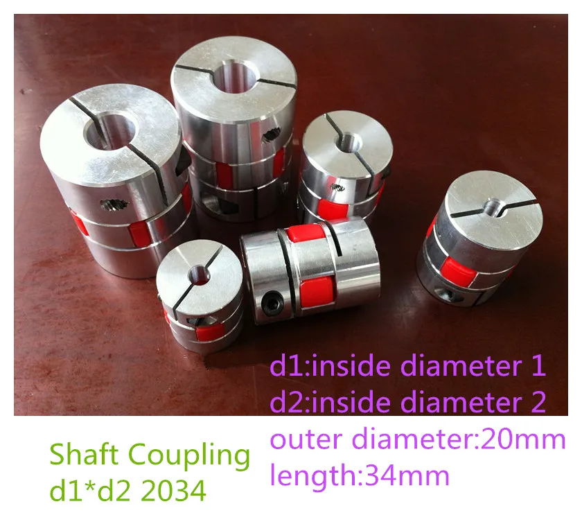 

1PCS YT1439 Aluminum Alloy Elastic Coupling Servo Motor Motor Coupling Shaft Coupling Plum Coupling BF d1*d2 2034
